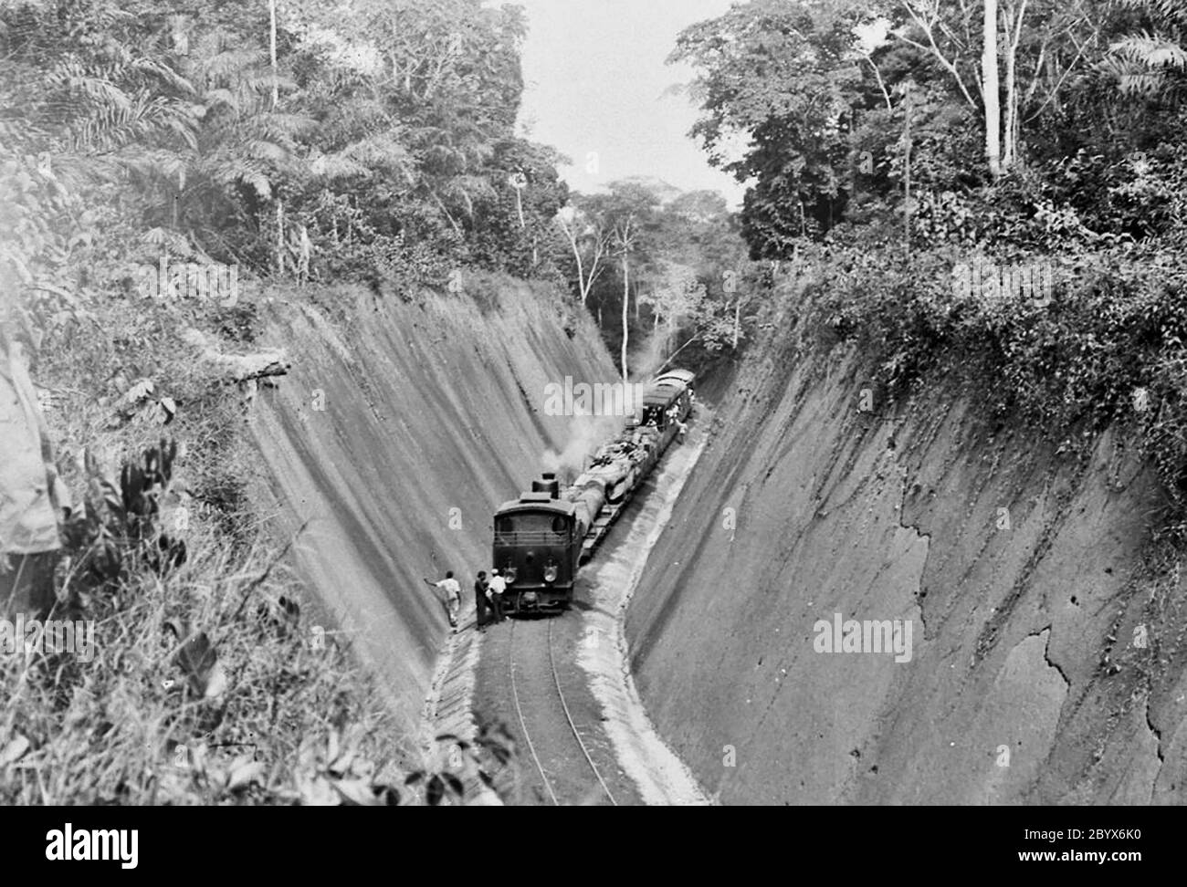 Le chemin de fer du Nord dans la colonie allemande du Cameroun ca. 1908-1919 Banque D'Images