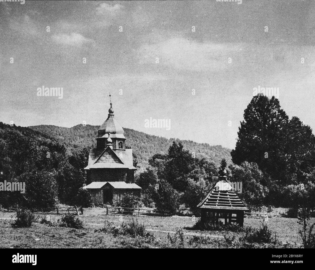 Église catholique grecque à Chmiel ca. 1968 Banque D'Images