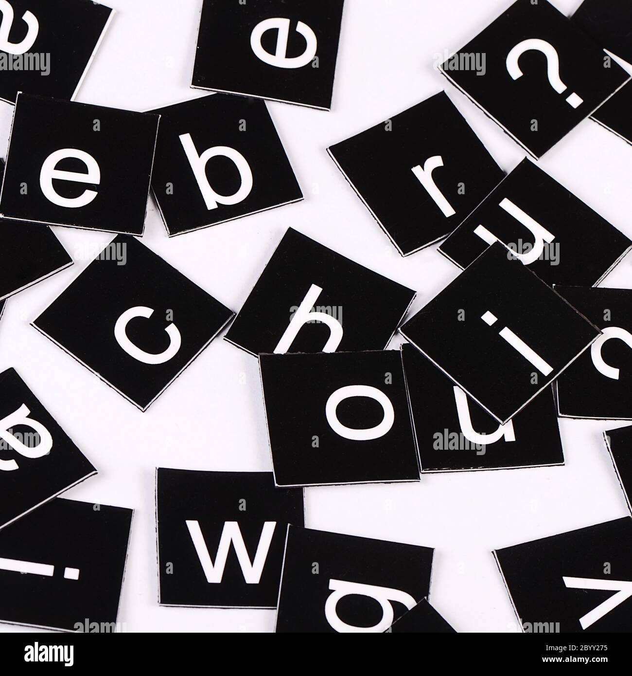 Les lettres de l'alphabet anglais Banque D'Images