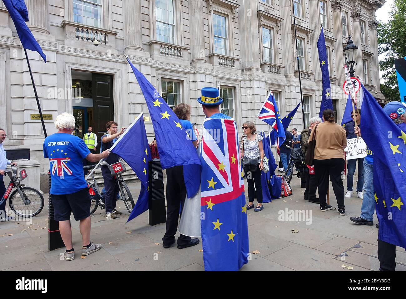 Les manifestants du Brexit à Londres Banque D'Images