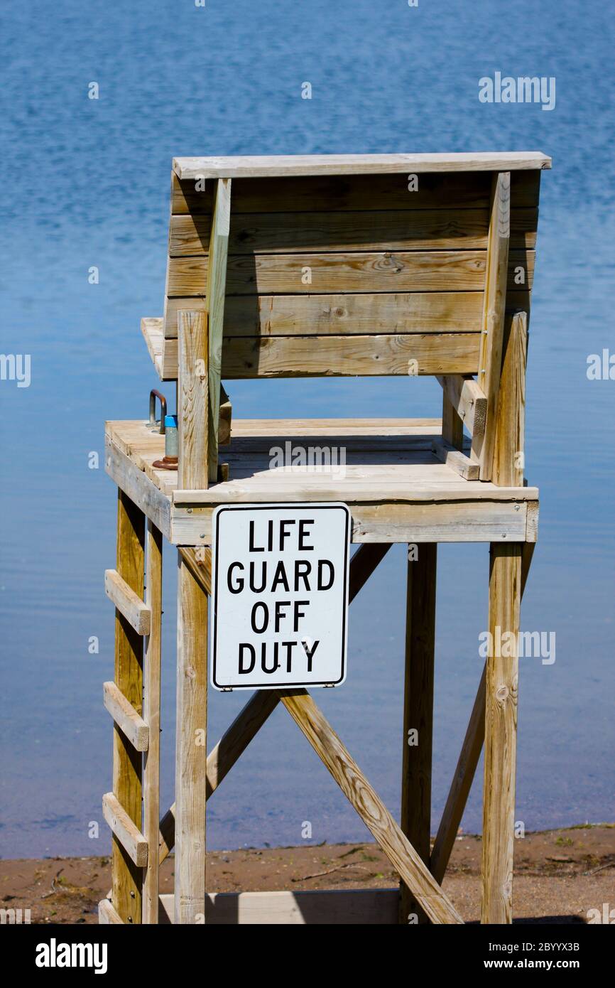 Chaise de service Life Guard Banque D'Images