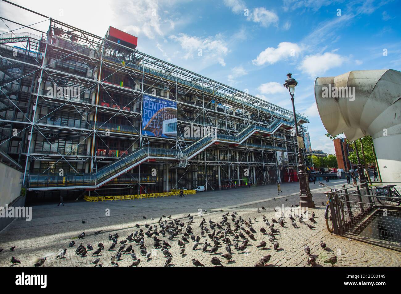 PARIS, FRANCE - 14 MAI : façade du Centre Georges Pompidou à Paris, France, le 14 mai 2014 Banque D'Images
