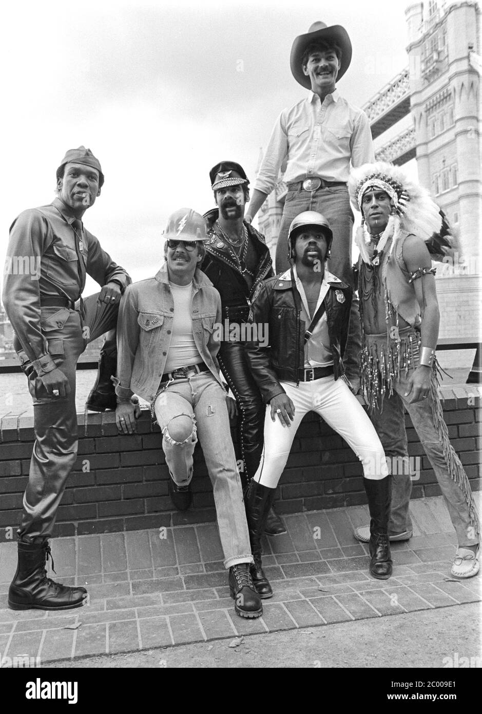 LONDRES, ROYAUME-UNI. 1980 juin : pop grop le Village People à Londres. © Paul Smith/Featureflash Banque D'Images