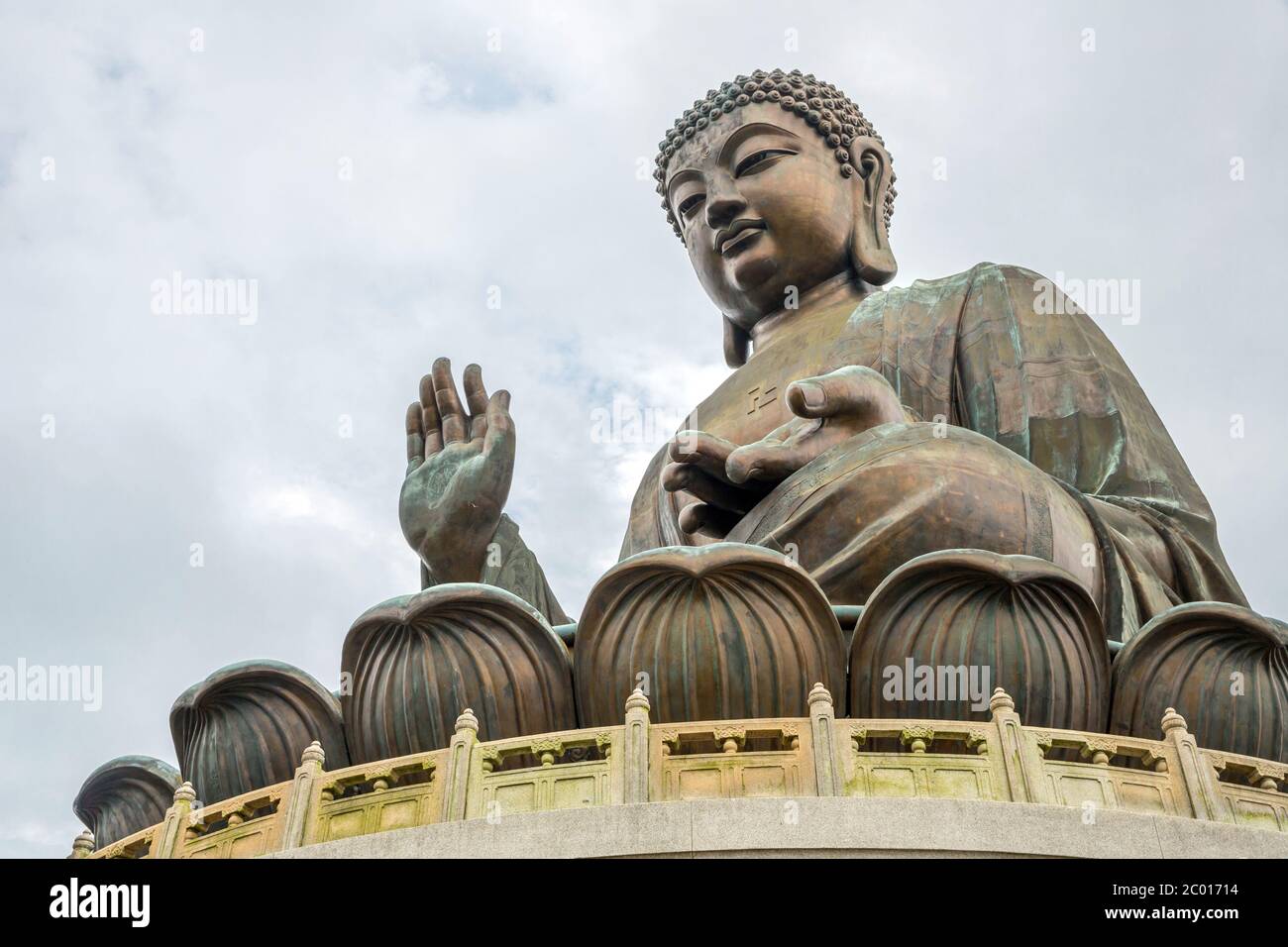 Bouddha géant au Monastère po Lin de Hong Kong Banque D'Images