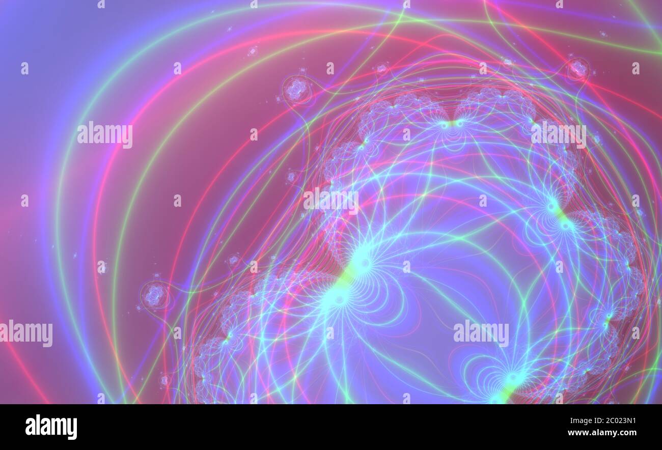 Résumé couleur méditative fond fractal Banque D'Images