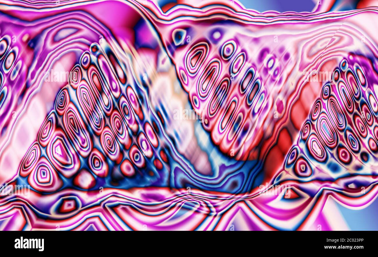 Résumé couleur méditative fond fractal Banque D'Images