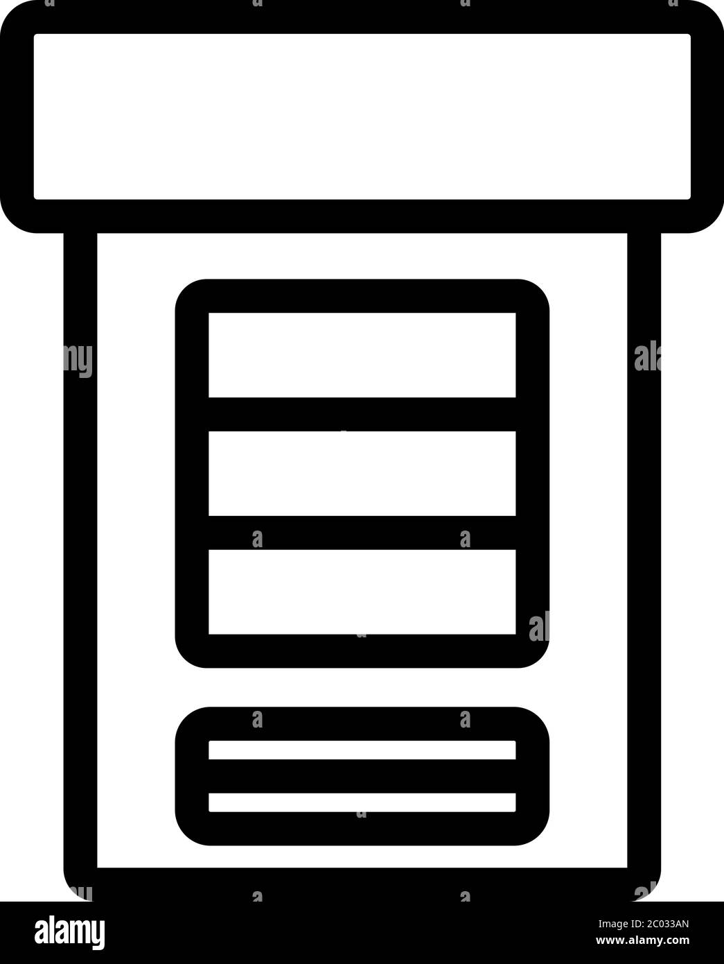 illustration vectorielle de l'icône de distributeur automatique en-cas Illustration de Vecteur