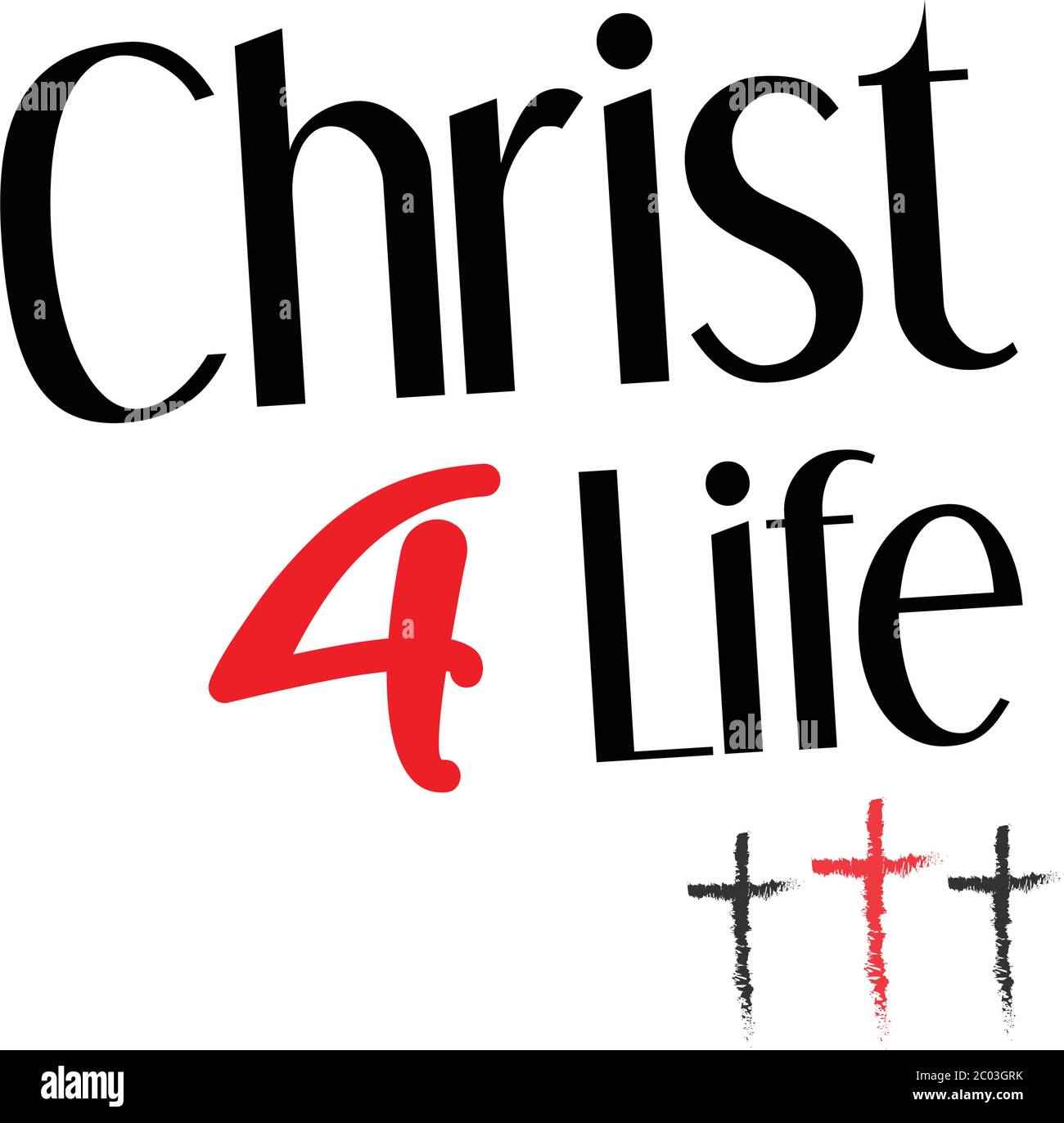 Christian Faith, Typographie pour impression ou utilisation comme affiche, carte, prospectus ou T-shirt Illustration de Vecteur