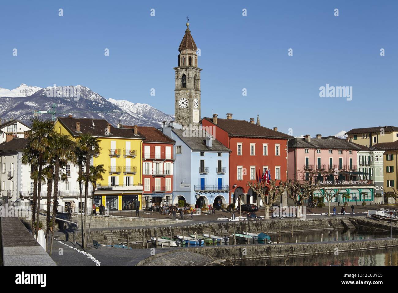 Ascona (Suisse) - Baie d'Ascona Banque D'Images