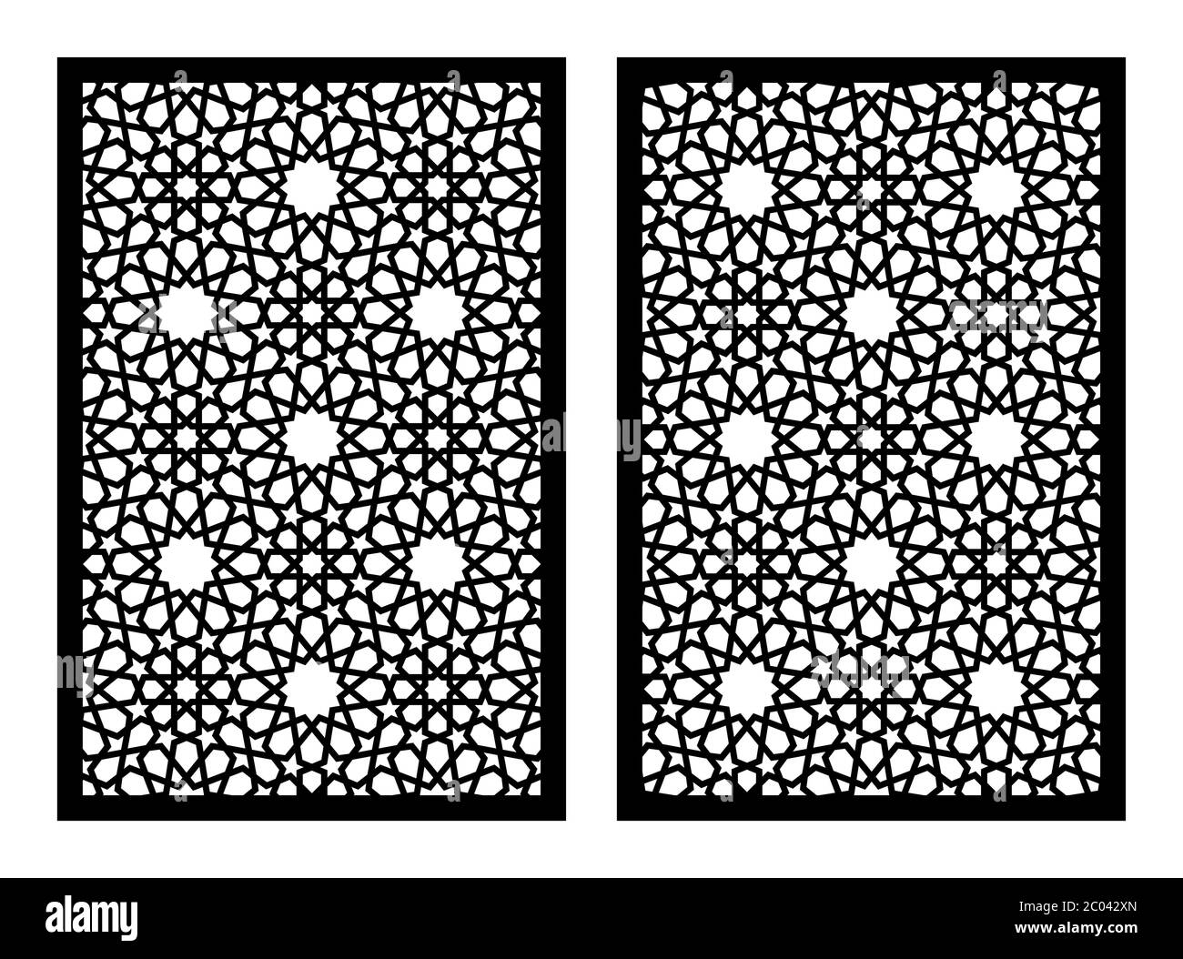 Panneau vectoriel découpé au laser, écran, clôture, séparateur. Motif décoratif CNC, élément intérieur. Modèle arabe de découpe au laser islamique Illustration de Vecteur Panneau vectoriel découpé au laser, écran, clôture, séparateur. Motif décoratif CNC, élément intérieur. Modèle arabe de découpe au laser islamique Illustration de Vecteur