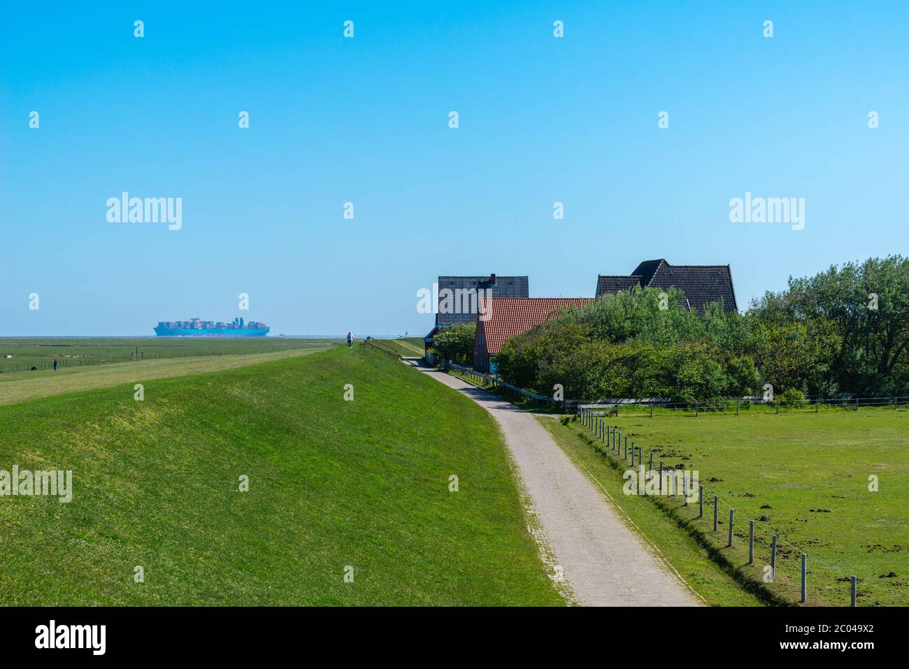 Île de Neuwerk, en mer du Nord, à 8 km du continent près de Cuxhaven, , Etat fédéral de Hambourg, Allemagne du Nord, Europe centrale, patrimoine mondial de l'UNESCO Banque D'Images