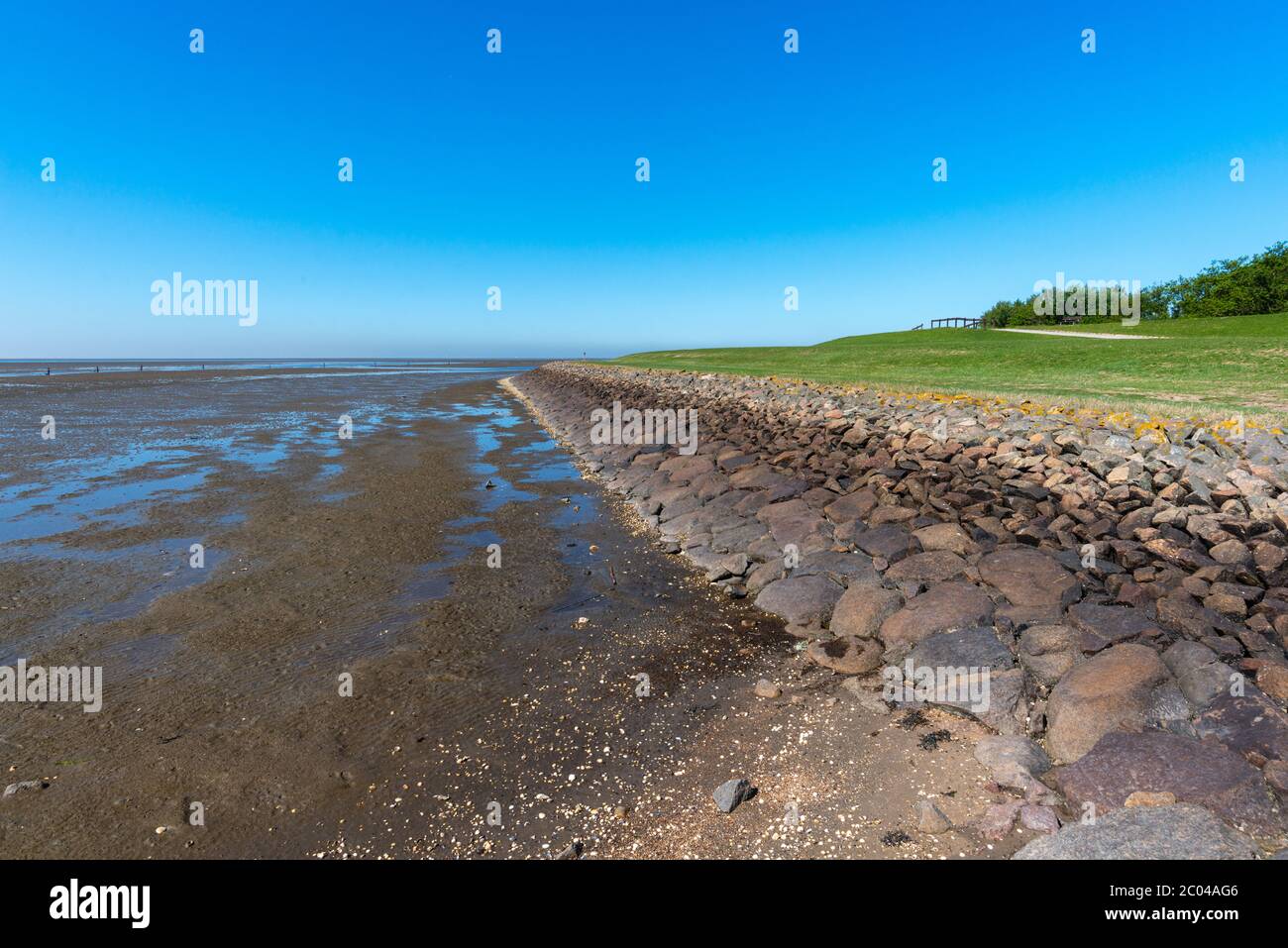Île de Neuwerk, en mer du Nord, à 8 km du continent près de Cuxhaven, , Etat fédéral de Hambourg, Allemagne du Nord, Europe centrale, patrimoine mondial de l'UNESCO Banque D'Images