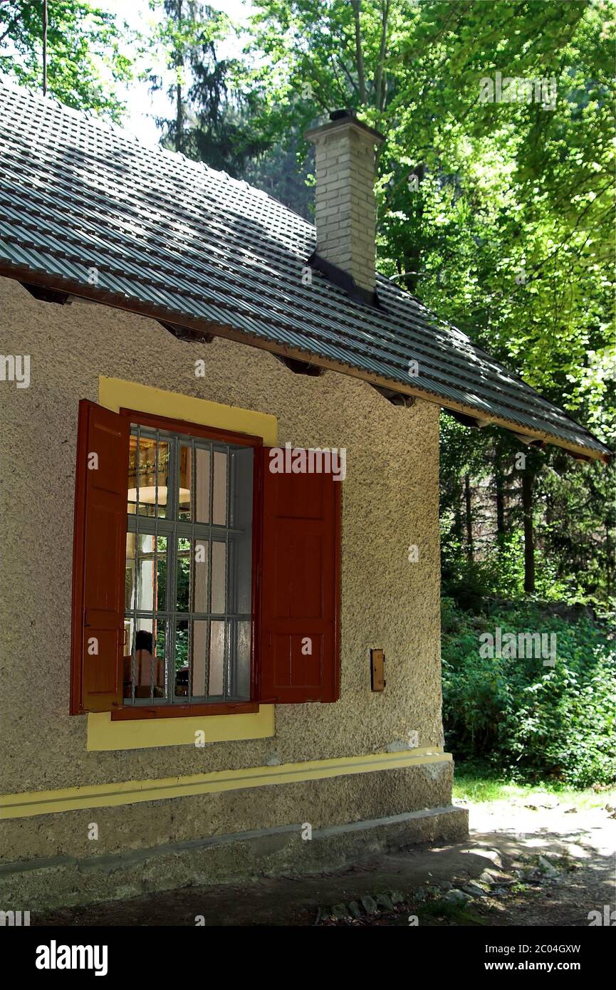 Maiernigg, Autriche, maison du compositeur, studio de Gustav Mahler. Maiernigg, Österreich, Komponierhäuschen, atelier von Gustav Mahler. Banque D'Images