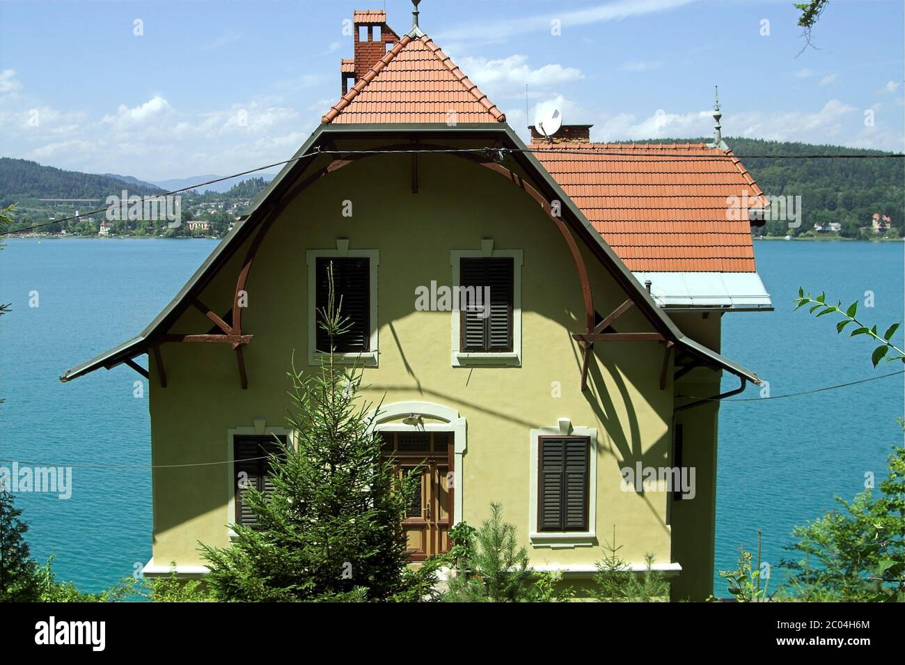 Maiernigg, Österreich, Das Haus, in dem Gustav Mahler lebte. L'architecte Friedrich Theuer. Maiernigg, Autriche, la maison où Gustav Mahler vivait. Banque D'Images