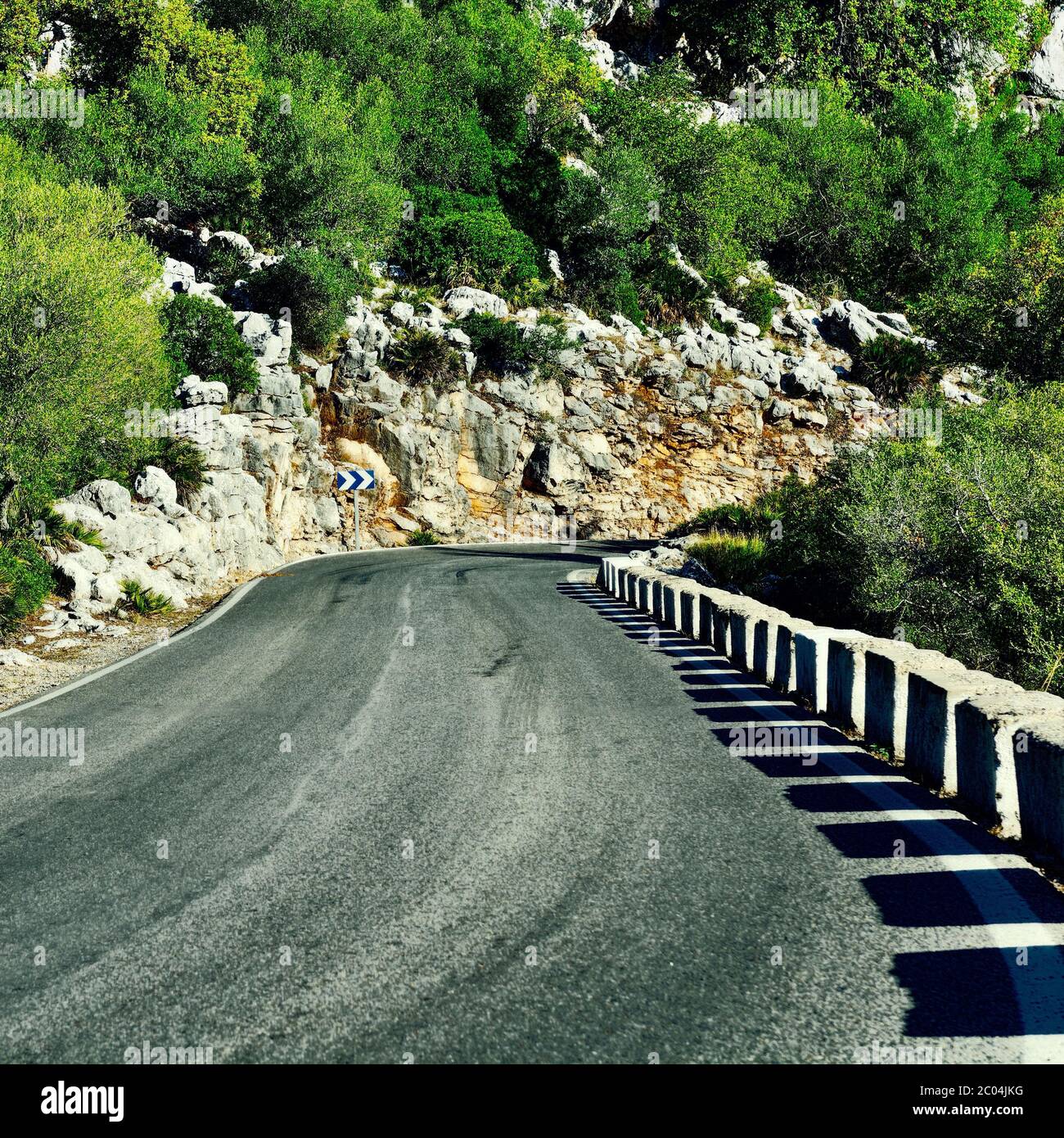 Route asphaltée Banque D'Images