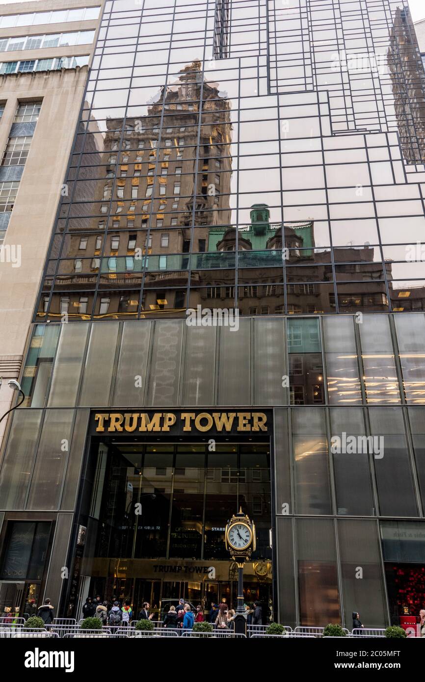 Trump Tower, New York, États-Unis Banque D'Images