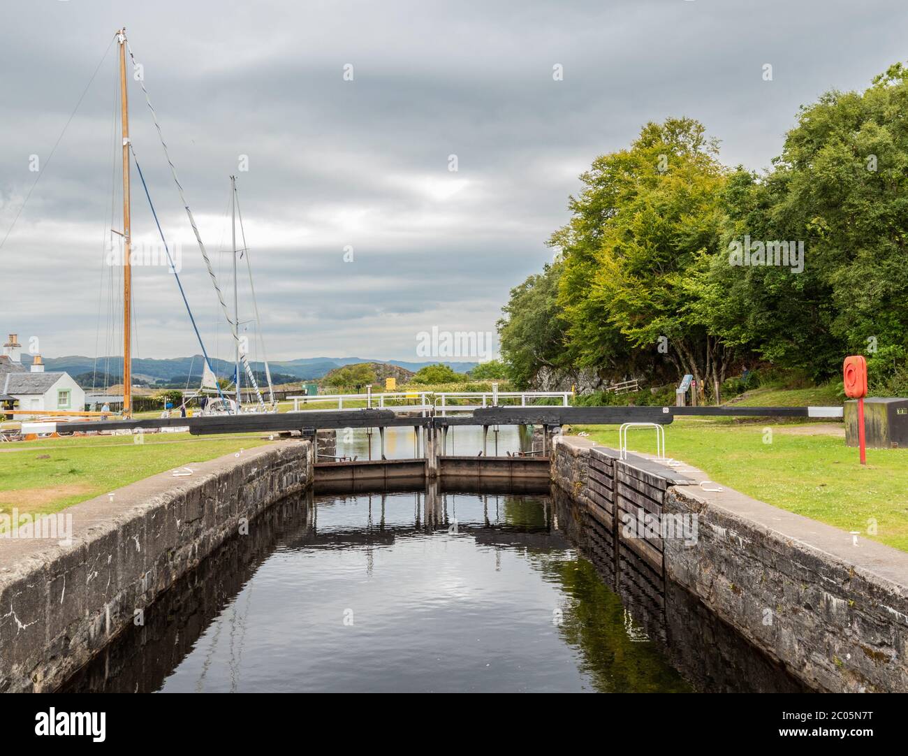 Canal de Crinan, Lochgilphead, Écosse, Royaume-Uni Banque D'Images