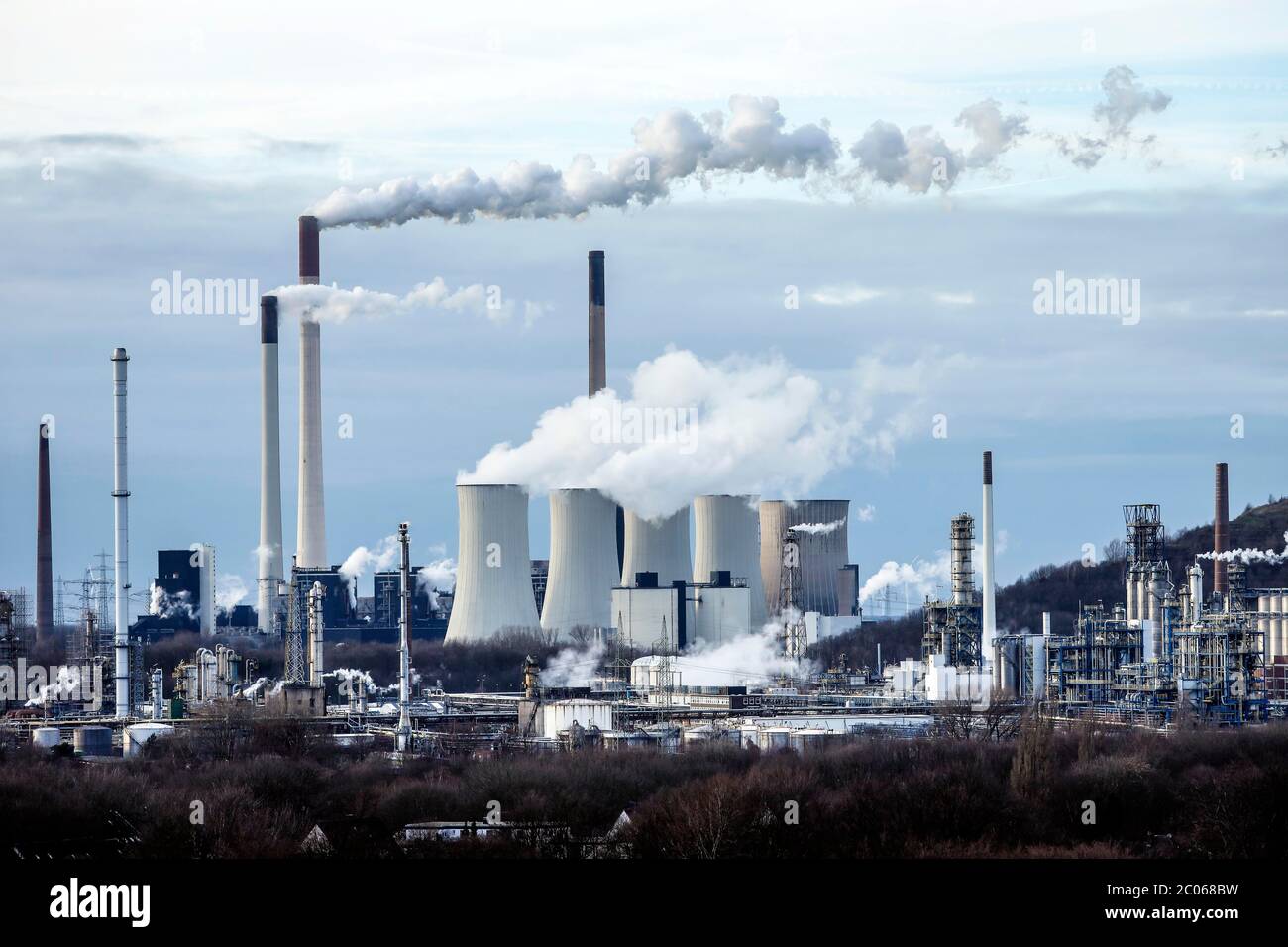 Centrale électrique à charbon dur d'uniper Scholven, Gelsenkirchen, région de Ruhr, Rhénanie-du-Nord-Westphalie, Allemagne Banque D'Images