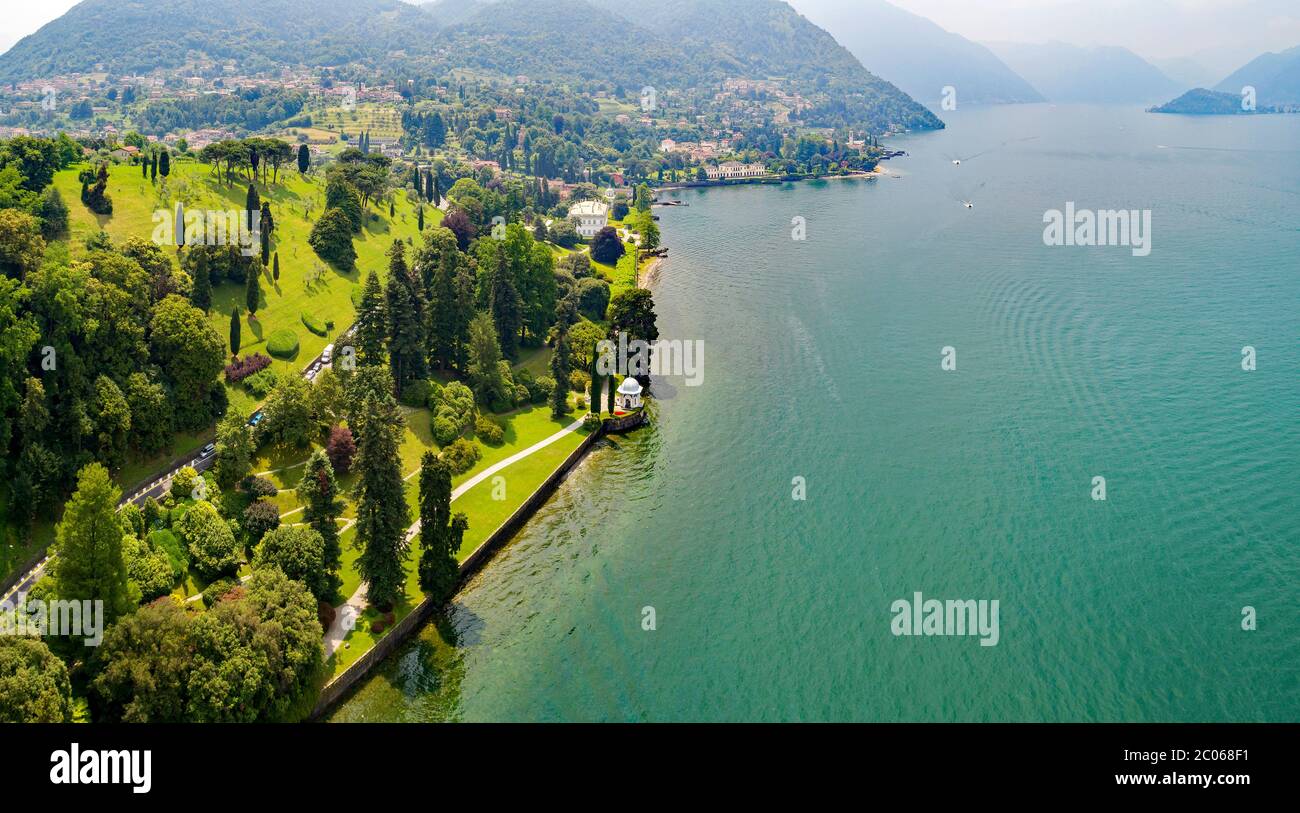 Bellagio - Lac de Côme (IT) - Villa Melzi avec parc Banque D'Images