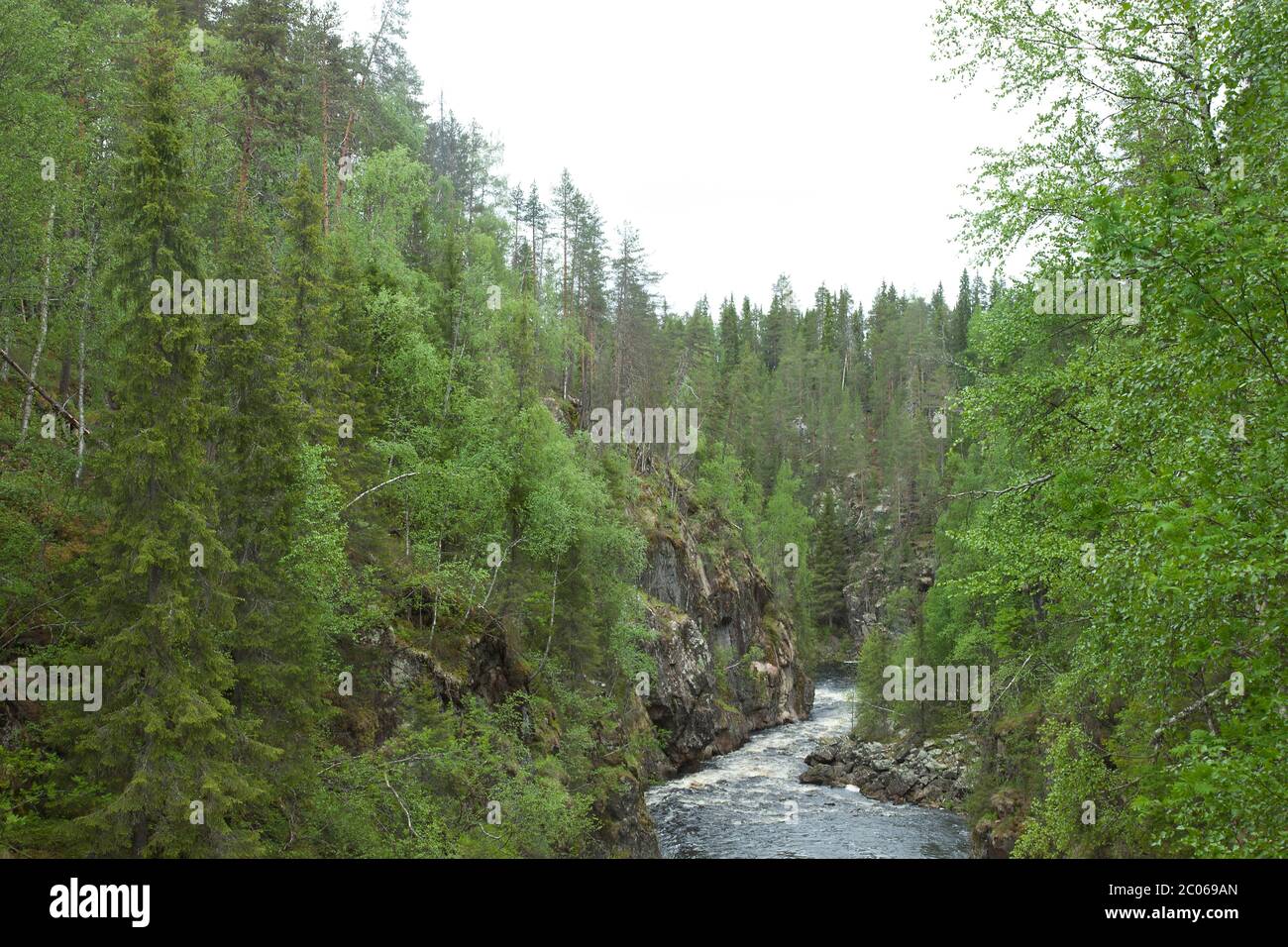 Paysage photo canyon en Finlande Banque D'Images