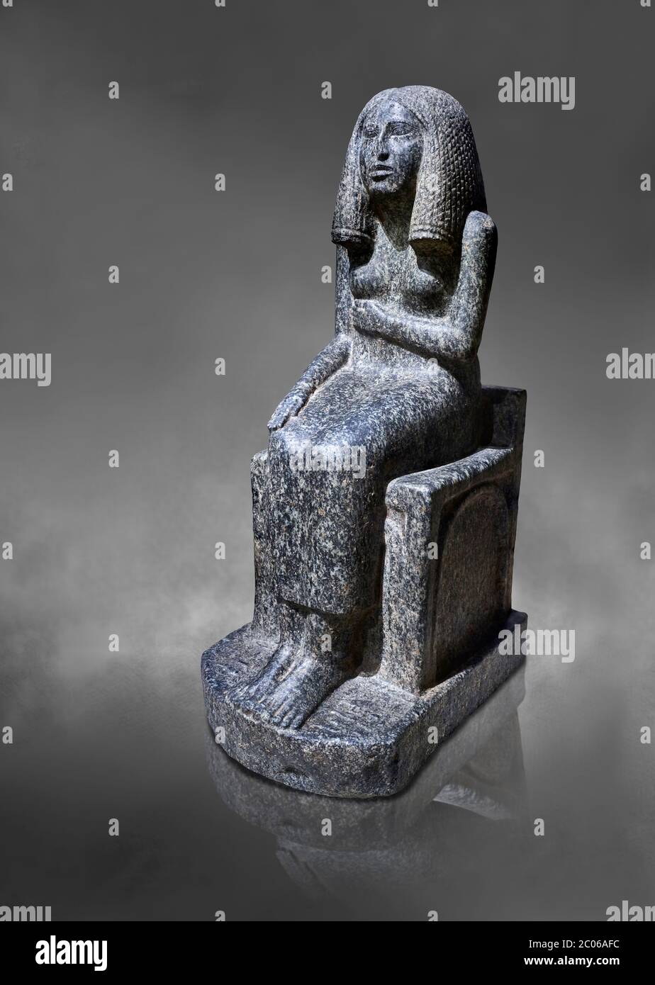 L'art égyptien Statue-cube de Senenmut et Princesse Neferure. Sculpture