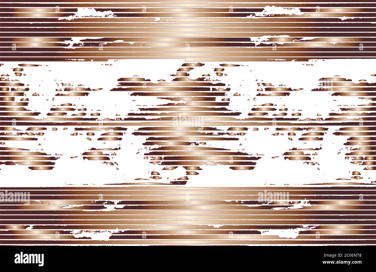 Vecteur abstrait doré, fond de grunge en cuivre avec bandes horizontales, dégradé et fractal. Illustration EPS8 Illustration de Vecteur