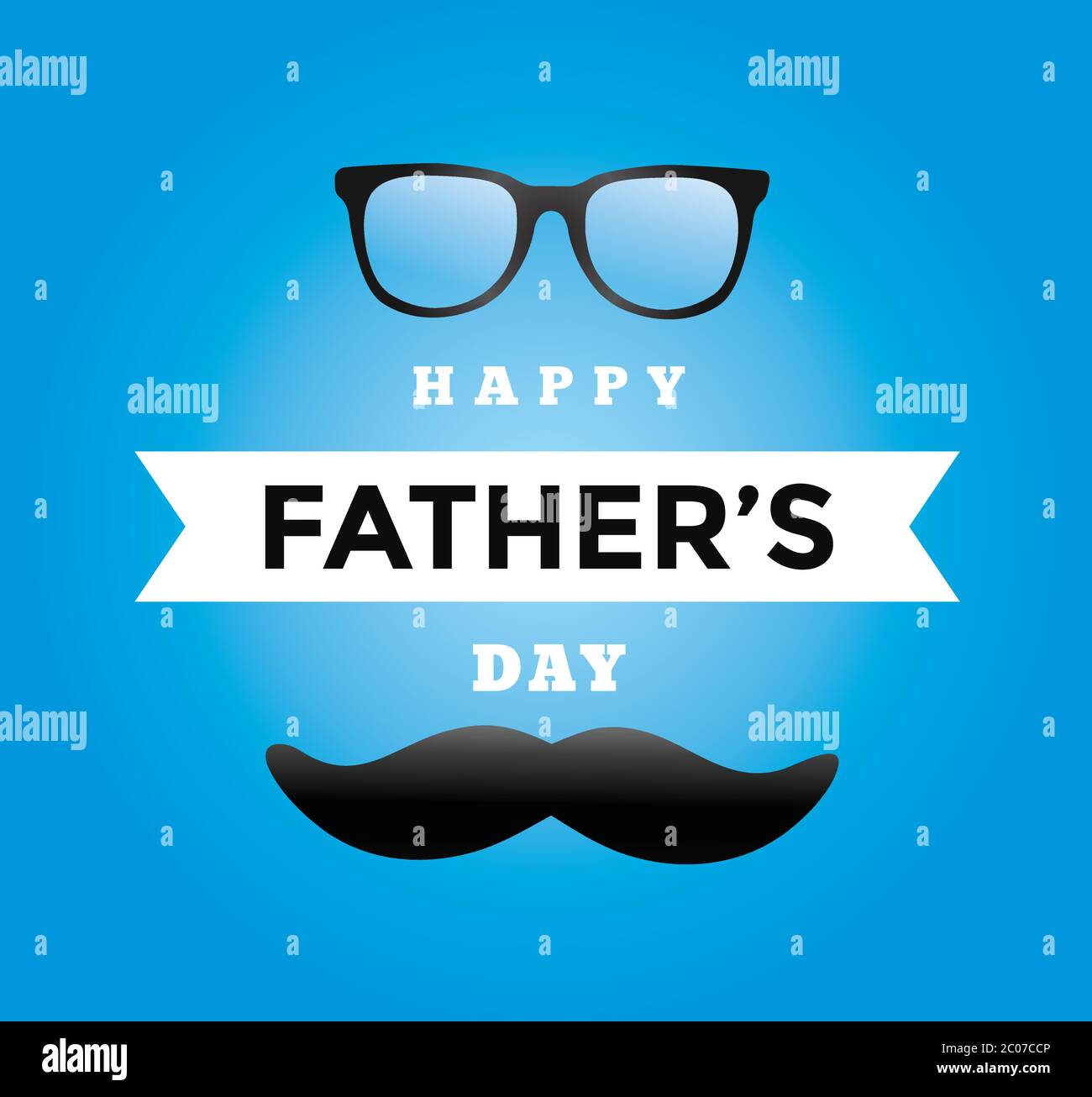 Fond de la fête des pères bonne illustration vectorielle.carte de fête des pères bonne humeur, design pour carte de vœux, affiche, bannière, impression, mailing.vecteur moustache. Illustration de Vecteur
