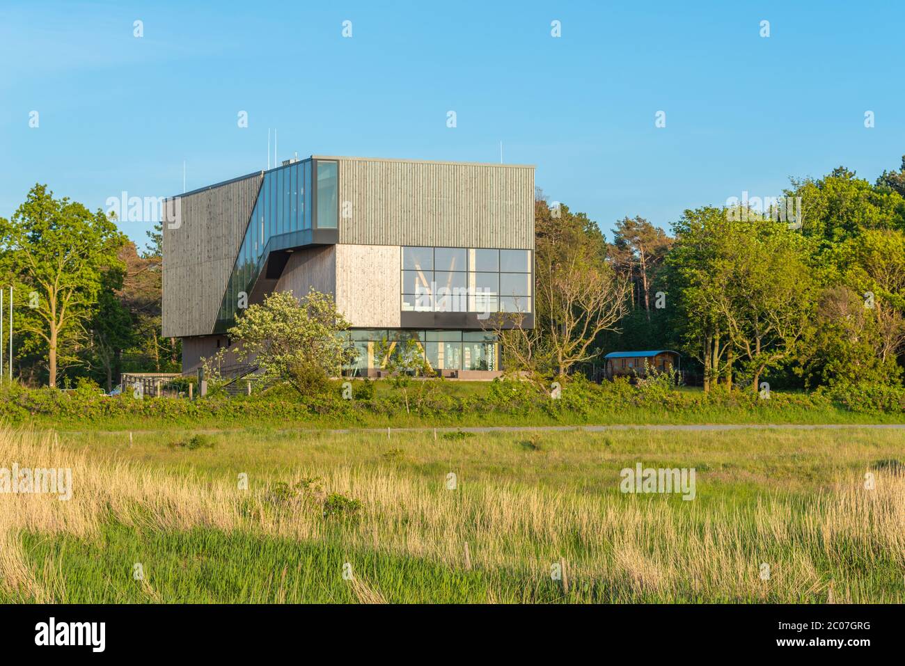 Centre d'information et d'exposition 'Wattenmeer Zentrum', Cuxhaven-Sahlenburg, Basse-Saxe, Allemagne du Nord Banque D'Images