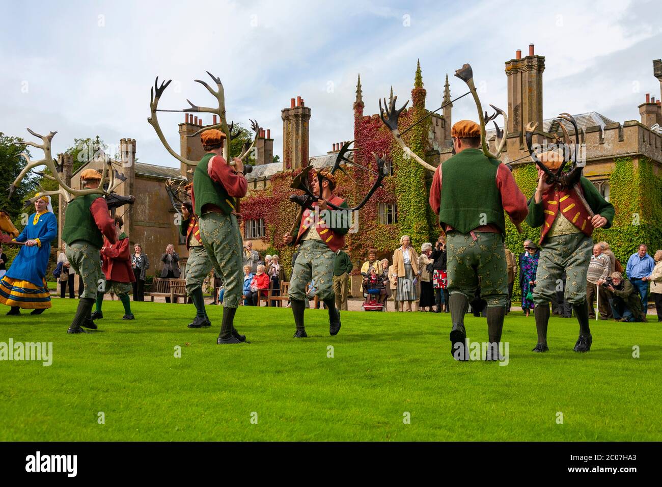 Abbots Bromley Horn Abbots Bromley, danse, Staffordshire, England, UK Banque D'Images