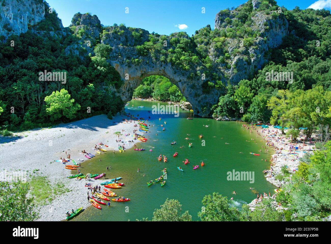 Vallon Pont d'Arc, département de l'Ardèche , Auvergne-Rhône-Alpes, France Banque D'Images