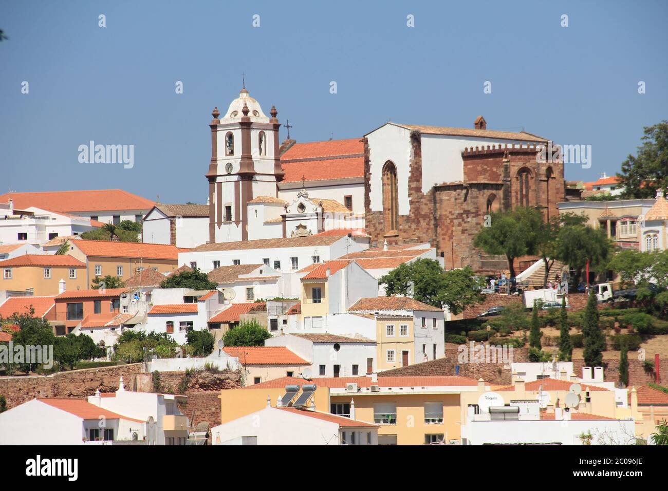 Le château de Silves en Algarve, Portugal Banque D'Images