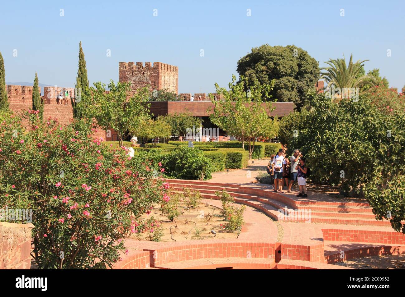 Le château de Silves en Algarve, Portugal Banque D'Images