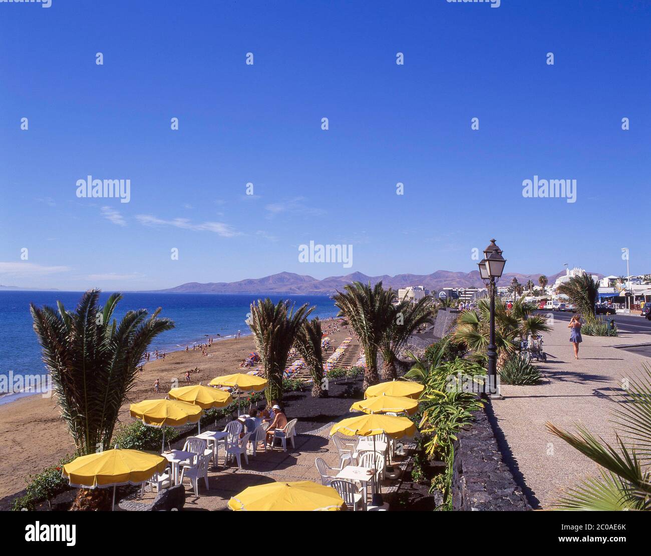 Playa Blanca, Puerto del Carmen, Lanzarote, Iles Canaries, Royaume d'Espagne Banque D'Images