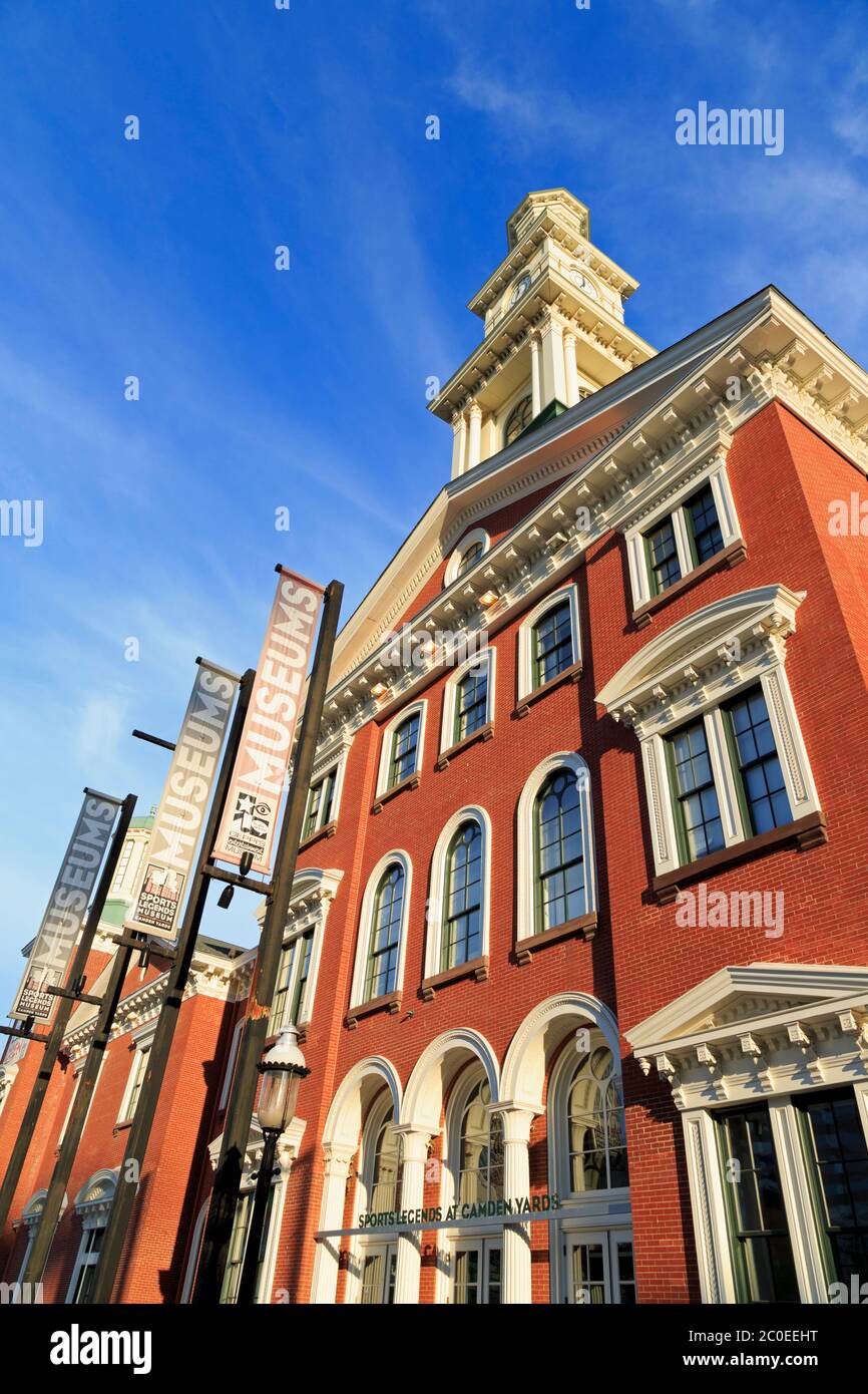 Legends Sports Museum, Camden Yards, Baltimore, Maryland, USA Banque D'Images