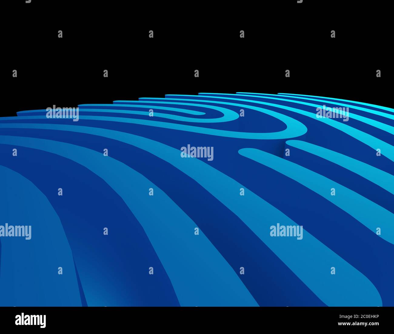 Empreinte digitale, identification de la technologie intelligente Banque D'Images