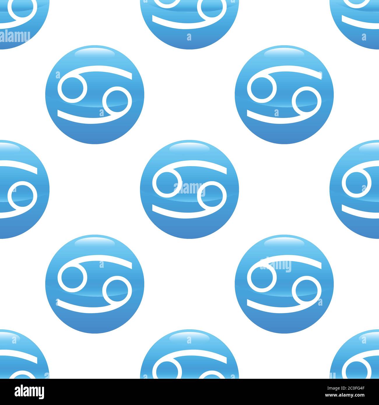 Motif de signe de cancer Banque D'Images