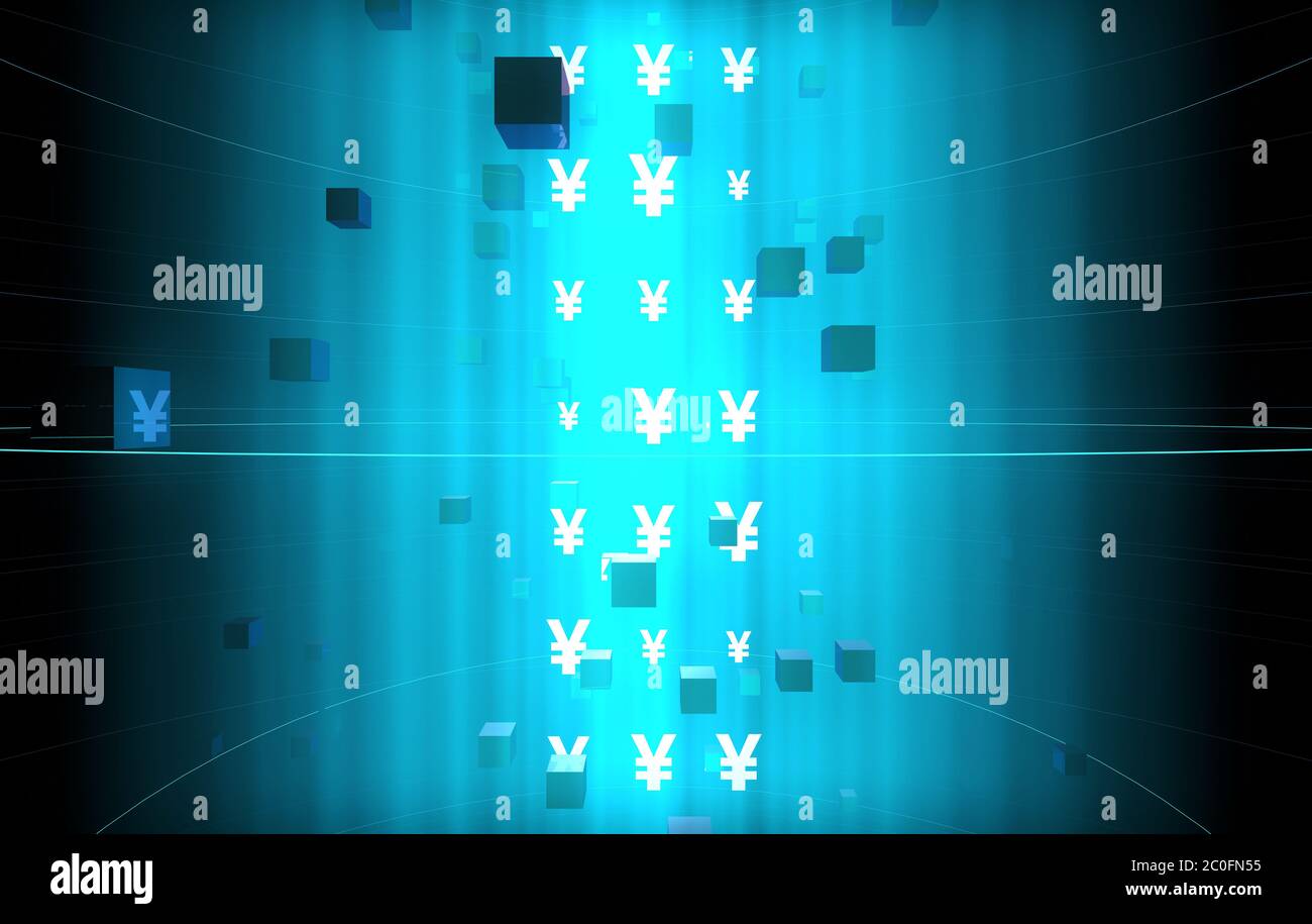 Technologie de données Internet, RMB, transmission d'informations Banque D'Images