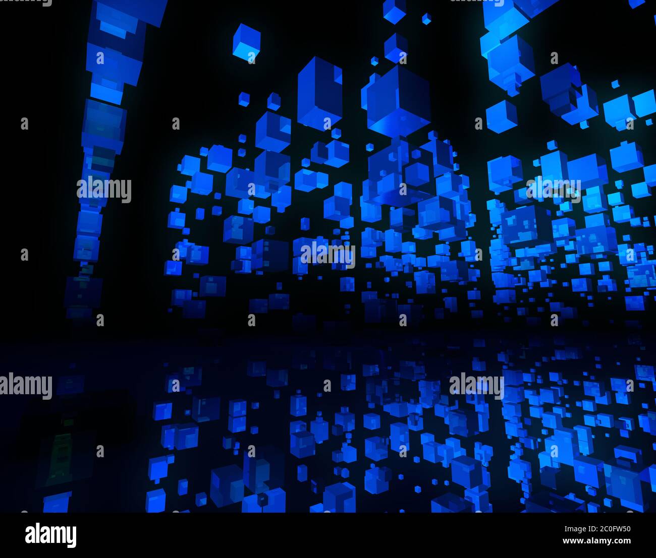 Technologie cube, stockage de données Banque D'Images