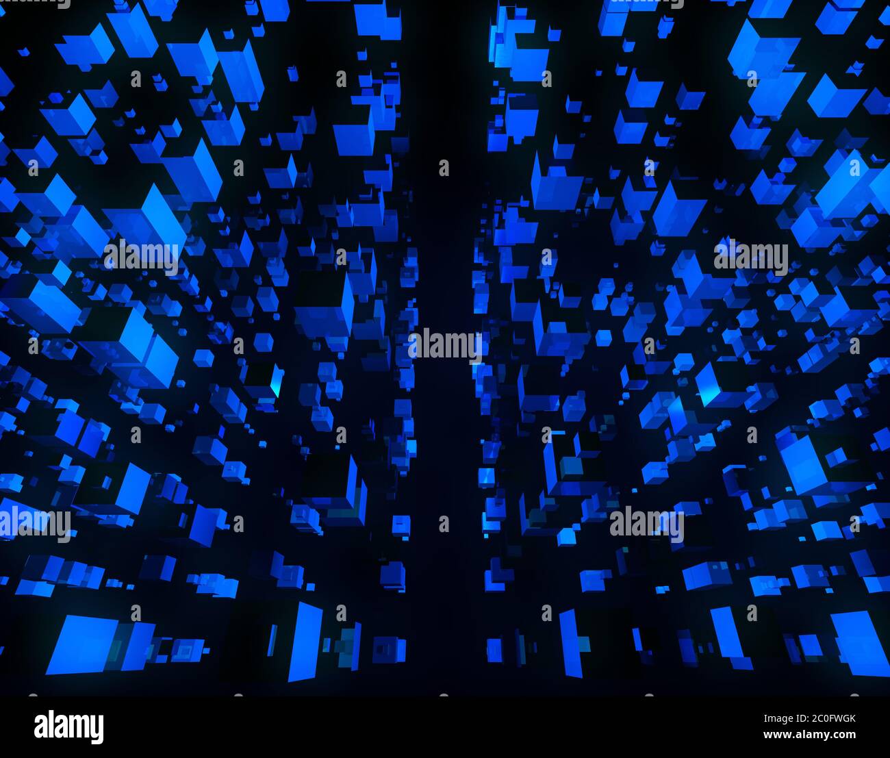 Technologie cube, stockage de données Banque D'Images