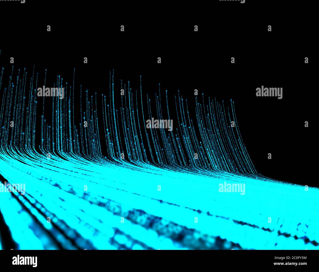 Technologie transmission de données sur le réseau de particules Banque D'Images