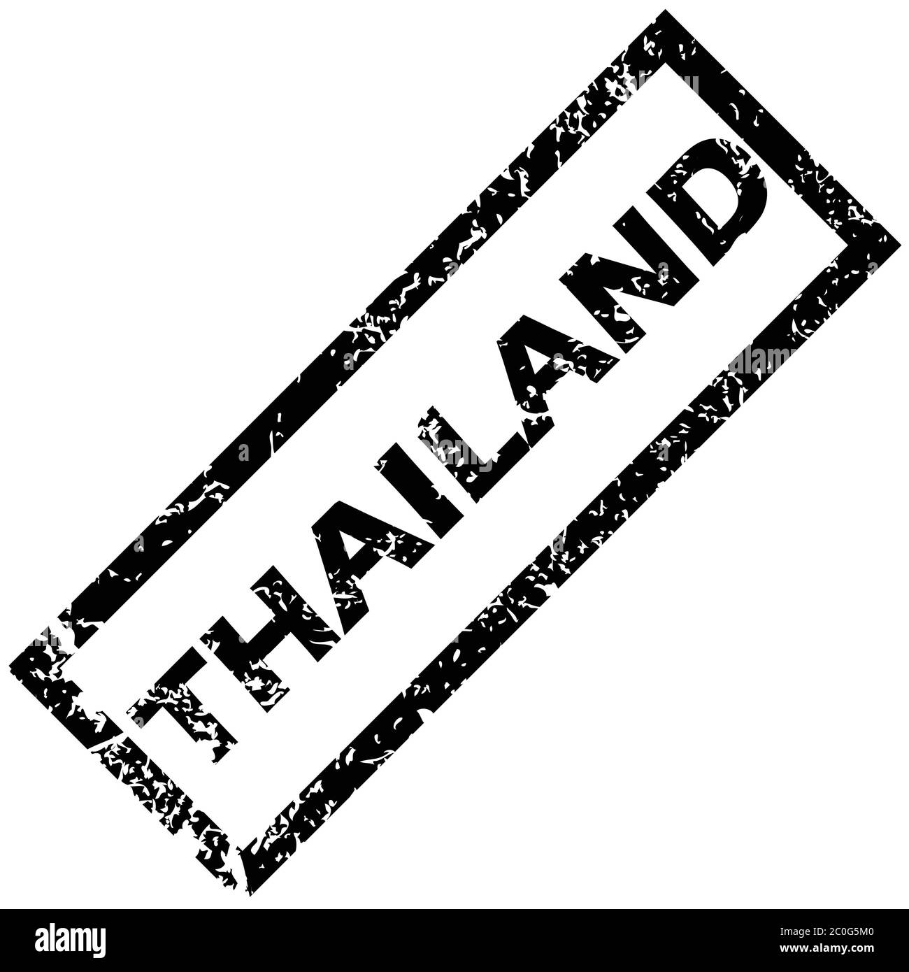 TIMBRE DE THAÏLANDE Banque D'Images