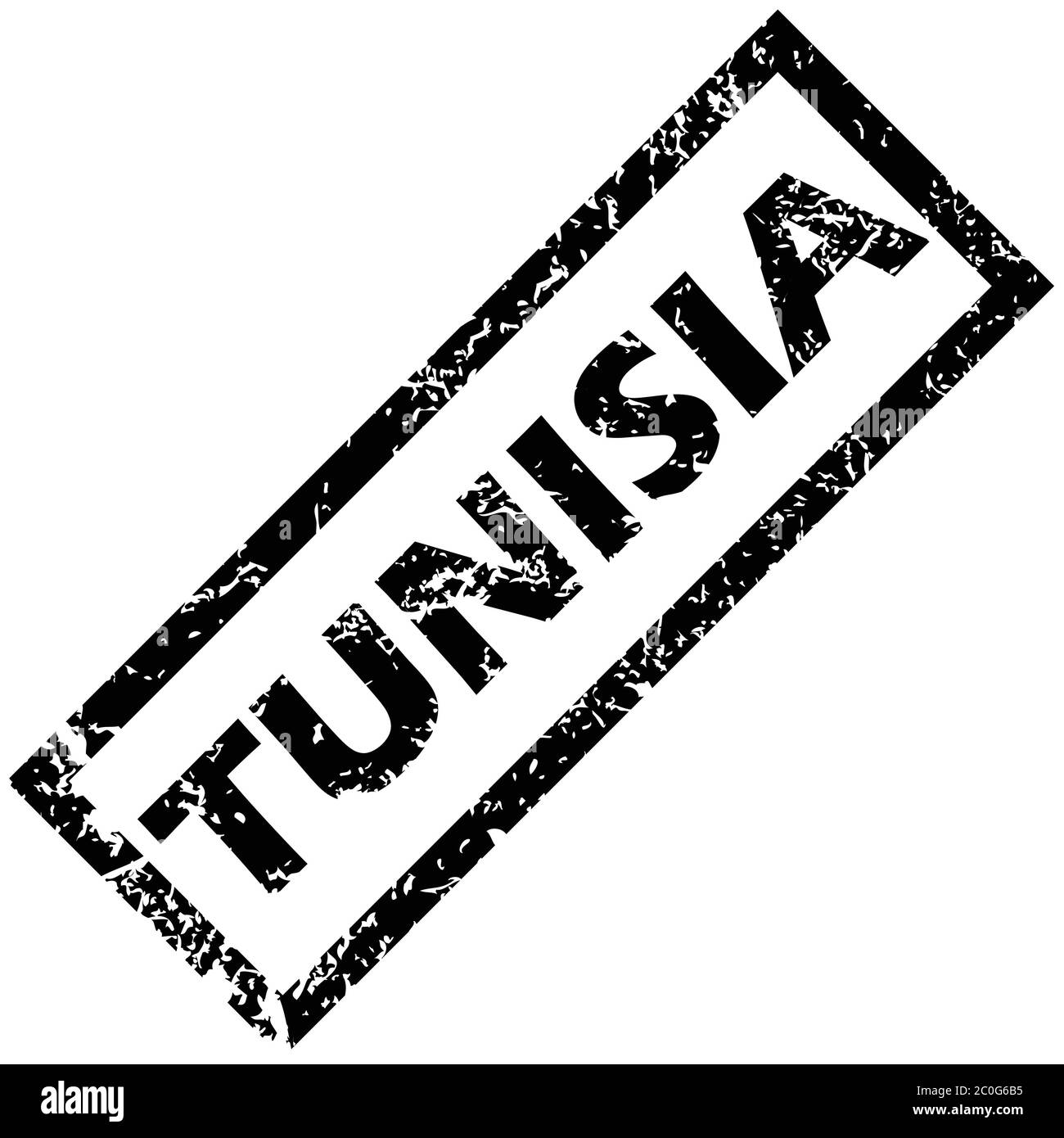 Timbre DE TUNISIE Banque D'Images