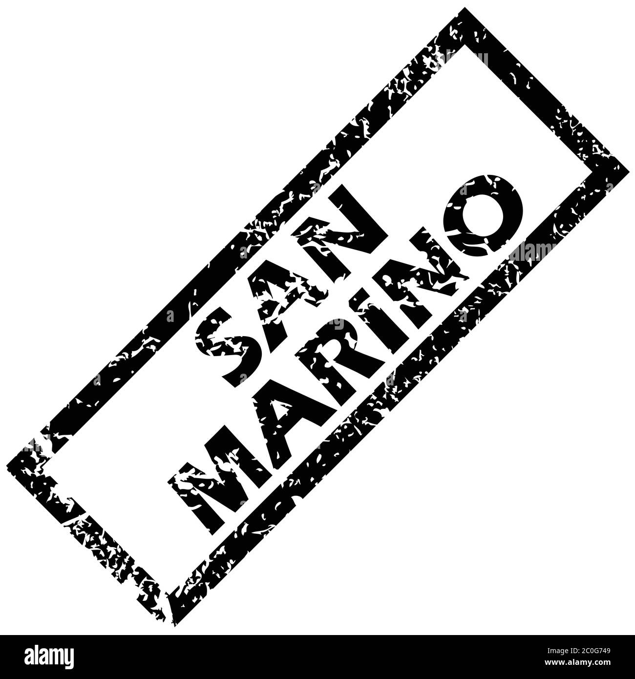Timbre DE SAINT-MARIN Banque D'Images
