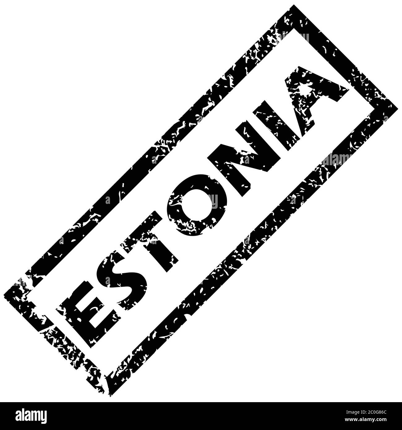 TIMBRE DE L'ESTONIE Banque D'Images