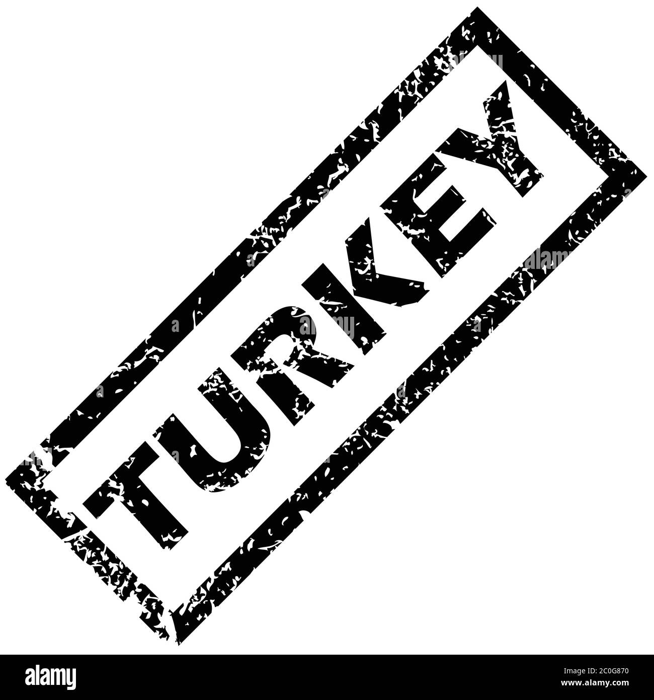 Timbre DE TURQUIE Banque D'Images