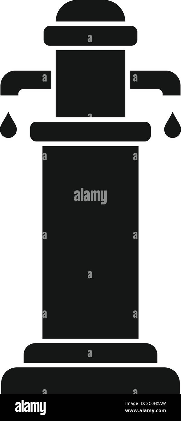 Icône de la fontaine à boire du parc. Illustration simple de l'icône vecteur de fontaine de parc potable pour la conception de sites Web isolée sur fond blanc Illustration de Vecteur
