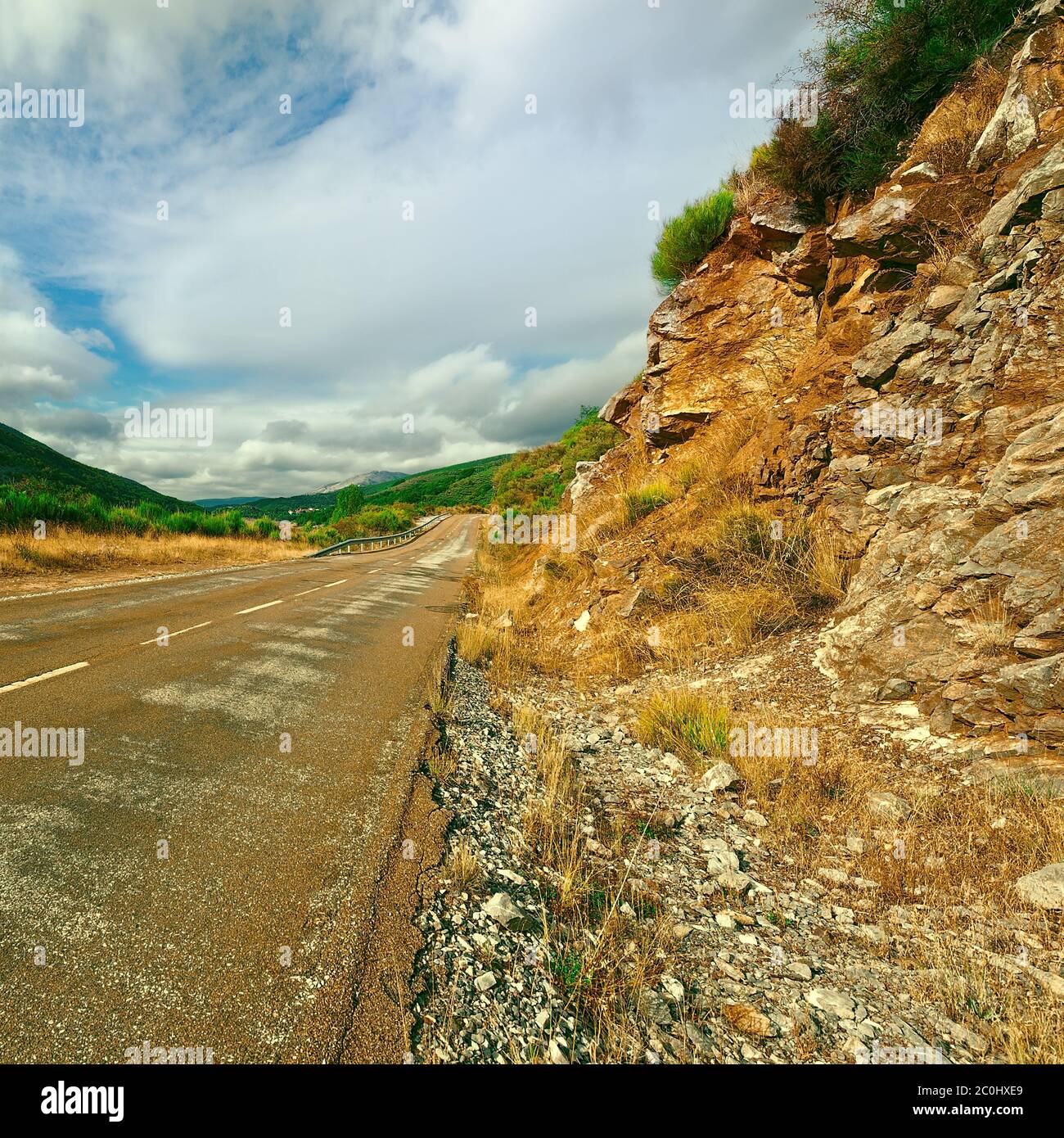 Route asphaltée Banque D'Images