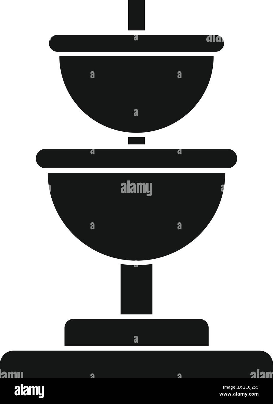 Icône de fontaine publique. Illustration simple de l'icône vecteur de fontaine publique pour la conception de sites Web isolée sur fond blanc Illustration de Vecteur