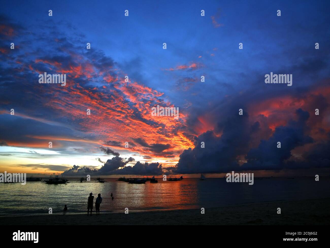 Coucher de soleil Banque D'Images