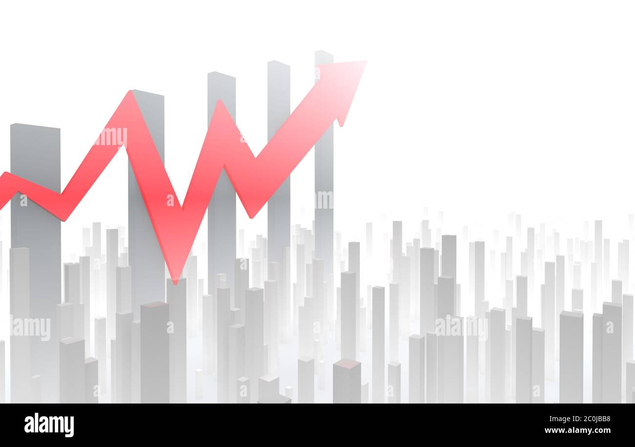 Flèche de réussite professionnelle Banque D'Images